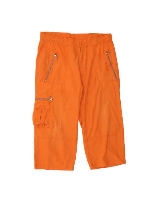Vintage Champion Straight Capri Cargo Trousers XL W38 L21 In Orange