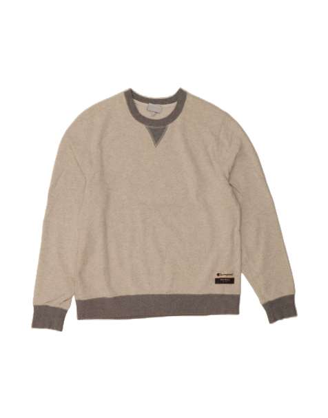 Vintage Champion Sweatshirt Jumper Large In Grey Flecked - view 1