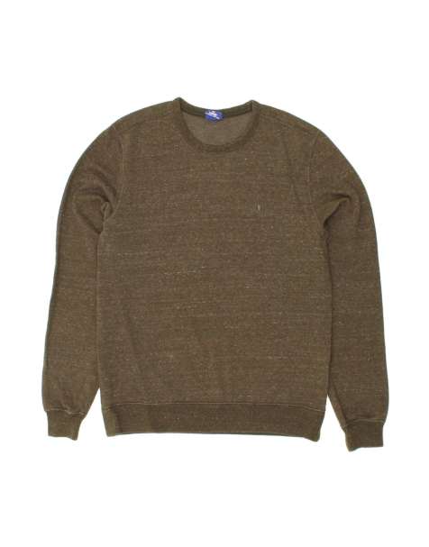 Vintage Champion Sweatshirt Jumper Large In Khaki Flecked - view 1