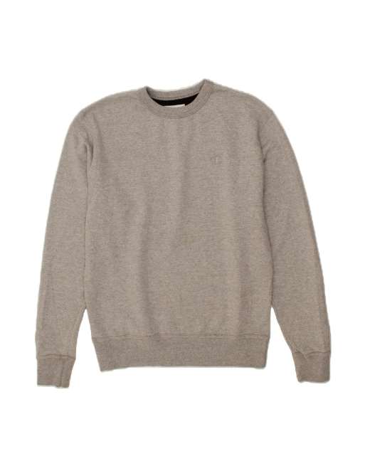 Vintage Champion Sweatshirt Jumper Medium In Grey Flecked