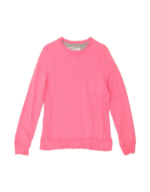 Vintage Champion Sweatshirt Jumper UK 14 Medium In Pink