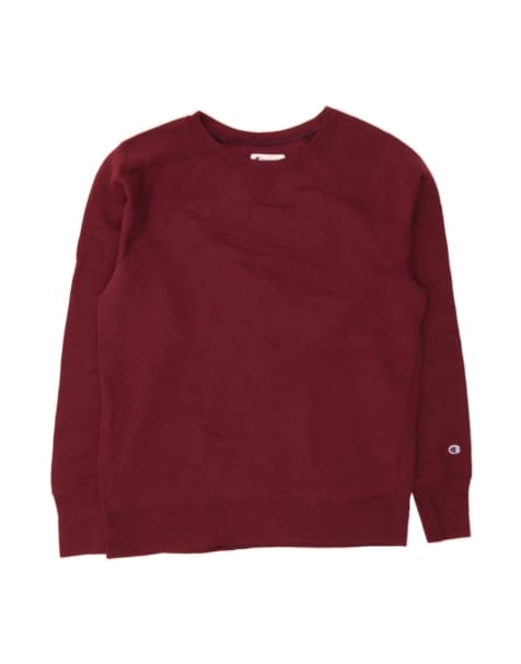 Vintage Champion Sweatshirt Jumper UK 16 Large In Burgundy - view 1