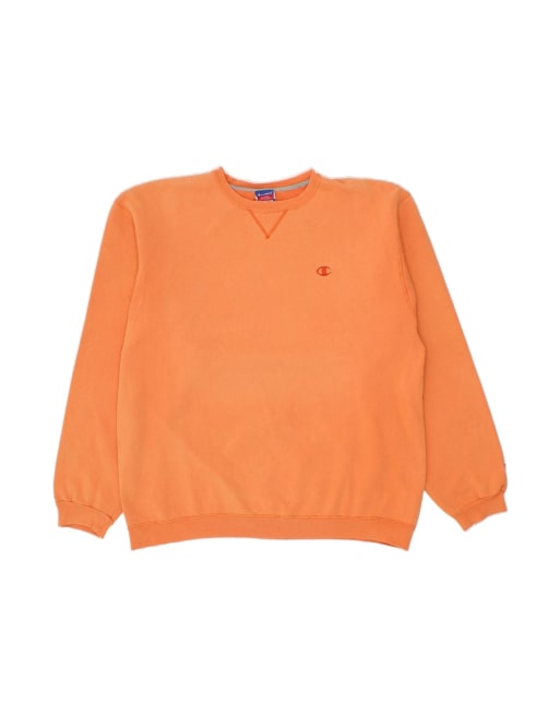 Vintage Champion Sweatshirt Jumper XL In Orange