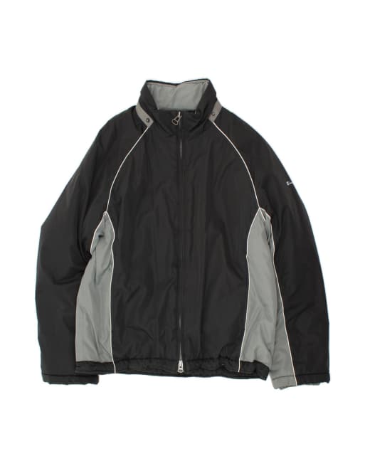 Vintage Champion Tracksuit Top Jacket Large In Black Colourblock