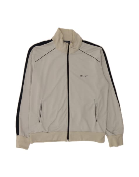 Vintage Champion Tracksuit Top Jacket Large In Grey - view 1
