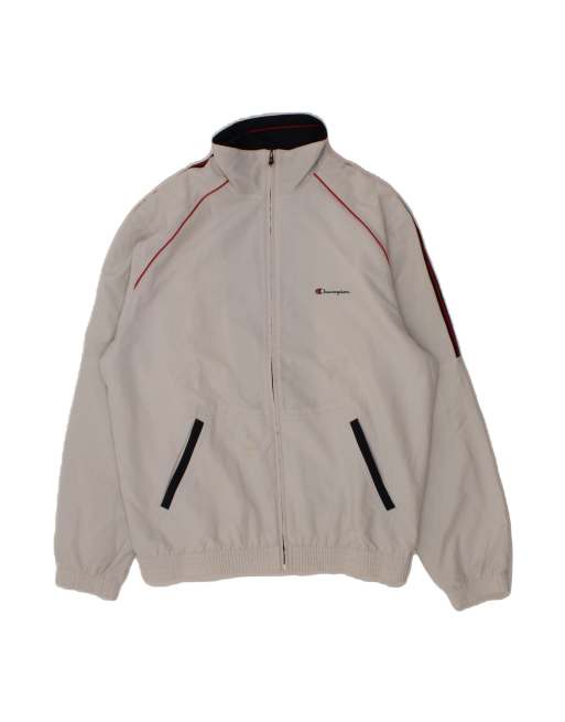 Vintage Champion Tracksuit Top Jacket Large In White