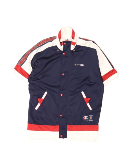 Vintage Champion Tracksuit Top Jacket Medium In Blue Colourblock