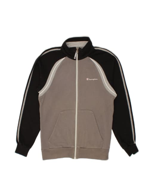 Vintage Champion Tracksuit Top Jacket Small In Grey Colourblock