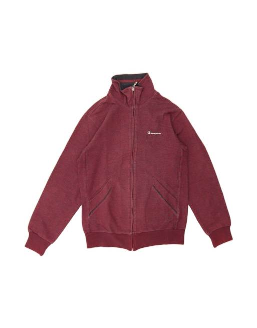 Vintage Champion Tracksuit Top Jacket UK 10 Small In Red