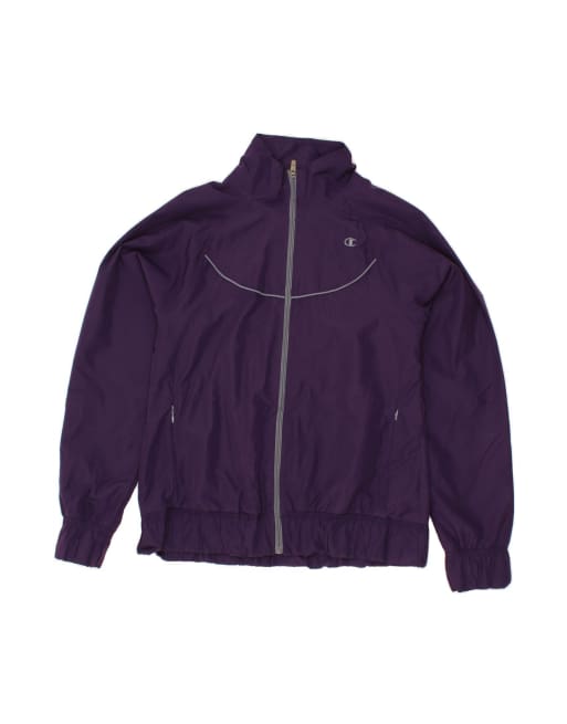 Vintage Champion Tracksuit Top Jacket UK 16 Large In Purple