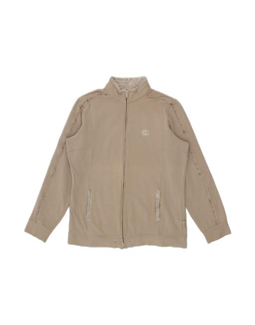 Vintage Champion Tracksuit Top Jacket UK 18 XL In Beige
