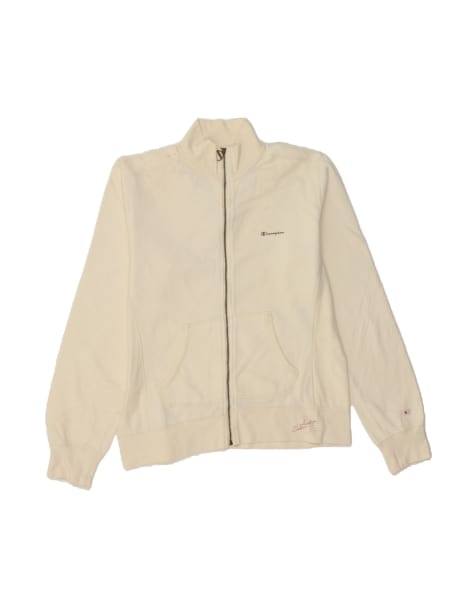 Vintage Champion Tracksuit Top Jacket UK 18 XL In Off In White - view 1