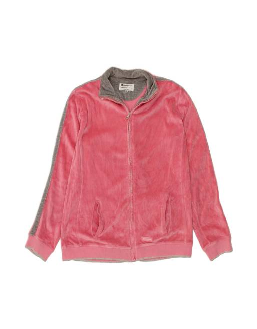 Vintage Champion Tracksuit Top Jacket UK 18 XL In Pink