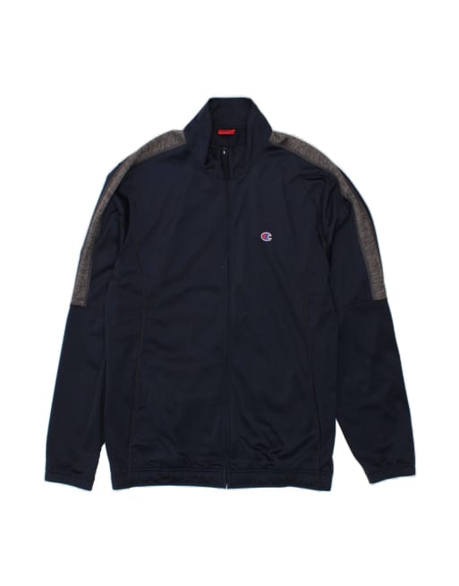 Vintage Champion Tracksuit Top Jacket XL In Blue Colourblock