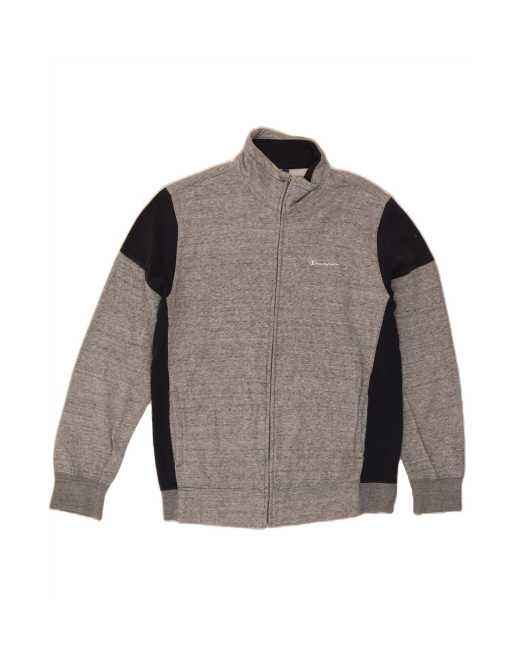 Vintage Champion Tracksuit Top Jacket XL In Grey Colourblock