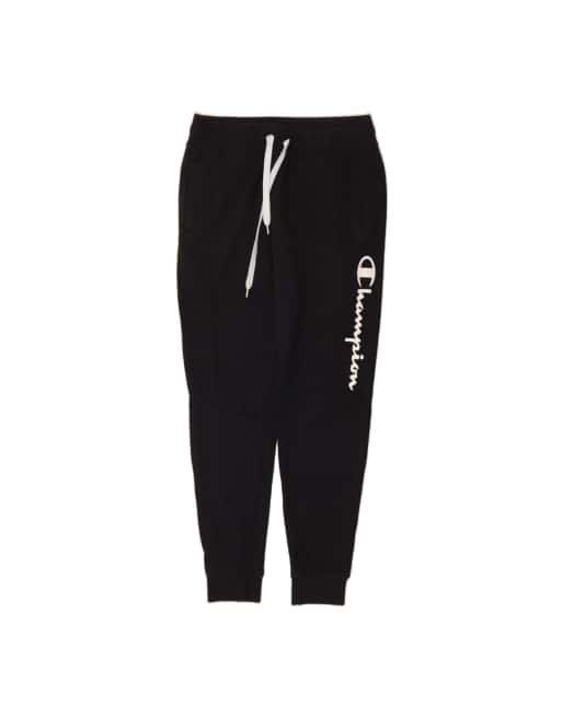 Vintage Champion Tracksuit Trousers Joggers Small In Black