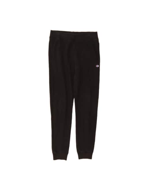Vintage Champion Tracksuit Trousers Joggers UK 14 Medium In Black