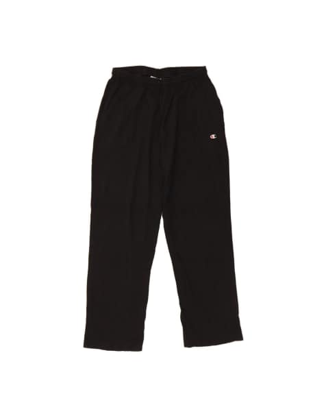 Vintage Champion Tracksuit Trousers UK 16 Large In Black - view 1