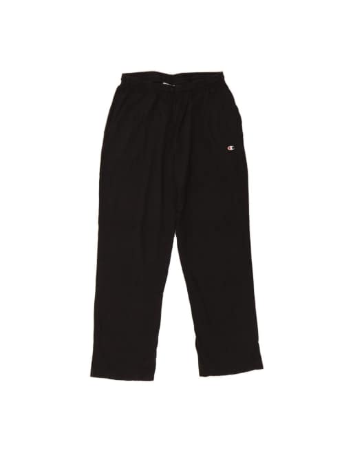 Vintage Champion Tracksuit Trousers UK 16 Large In Black