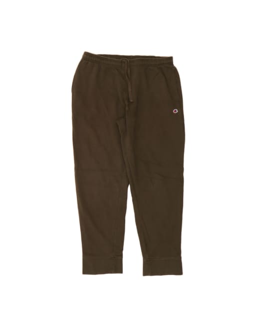 Vintage Champion Tracksuit Trousers XL In Khaki