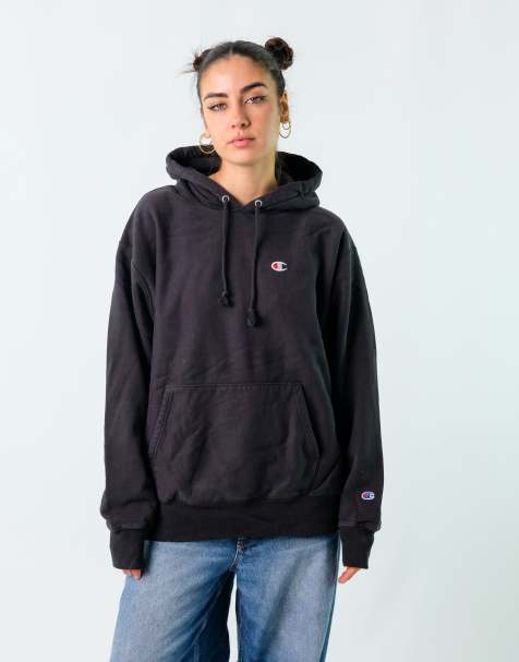 Vintage Champion XL Hoodie Black - view 1