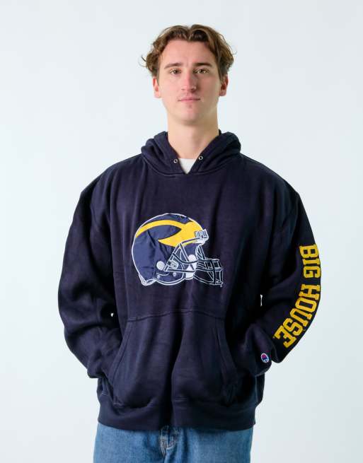Vintage Champion XL Hoodie Navy Blue NFL