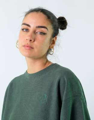 Vintage Champion XL Sweatshirt Dark Green ASOS