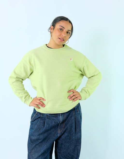 Vintage Champion XXL Sweatshirt Light Green