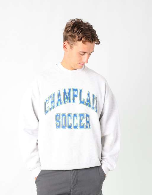 Vintage Champlain Soccer xxl sweatshirt in light grey