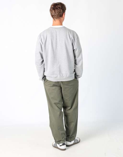 Vintage Chaps Ralph Lauren 33x30 woven straight pants in dark green, 3 of 4