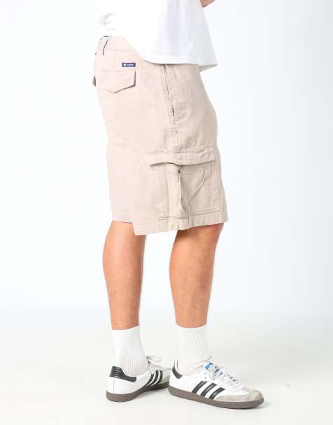 Vintage Chaps Ralph Lauren 36x21 canvas cargo shorts in tan - view 1