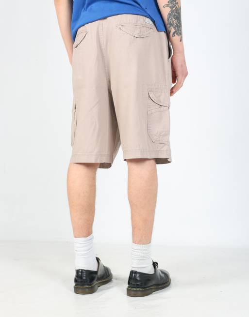 Vintage Chaps Ralph Lauren 36x22 canvas cargo shorts in beige