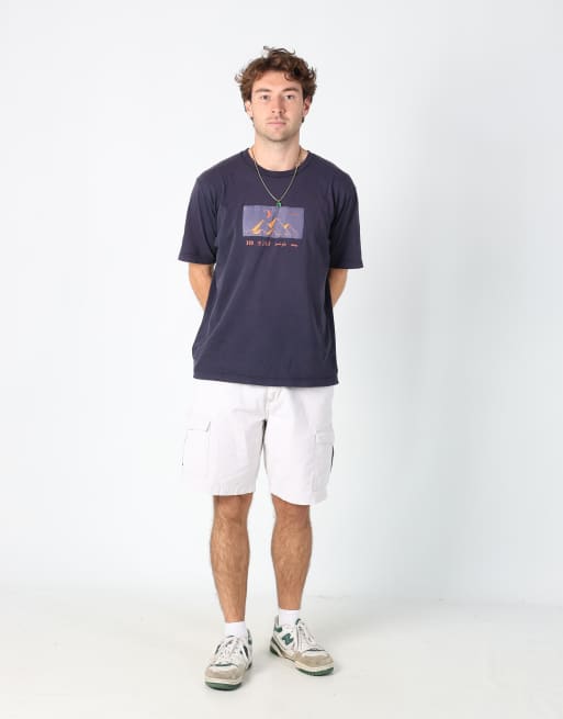 Vintage Chaps Ralph Lauren 36x22 canvas cargo shorts in white, 2 of 4