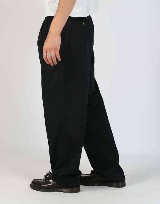 Vintage Chaps Ralph Lauren 36x30 woven straight pants in black