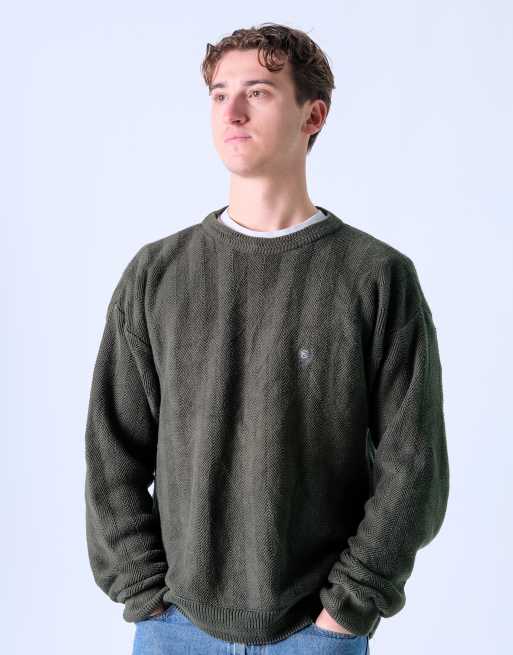 Vintage Chaps Ralph Lauren L Knit Sweatshirt Dark Green