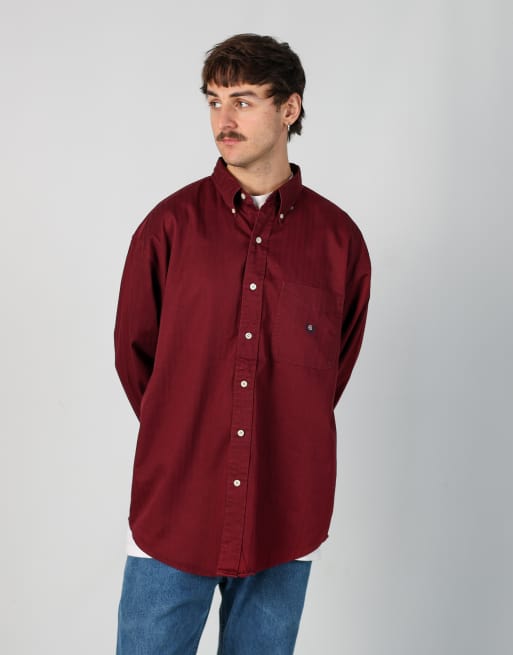 Vintage Chaps Ralph Lauren l long sleeve shirt in burgundy red