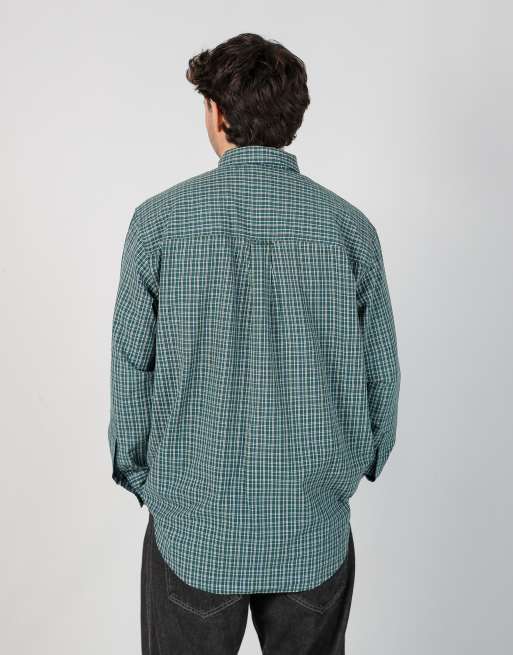 Vintage Chaps Ralph Lauren l long sleeve shirt in dark green | ASOS