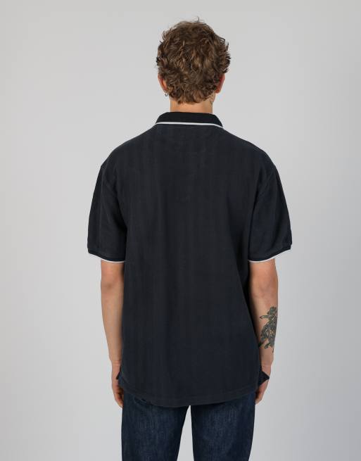 Vintage Chaps Ralph Lauren l polo shirt in navy blue, 3 of 4