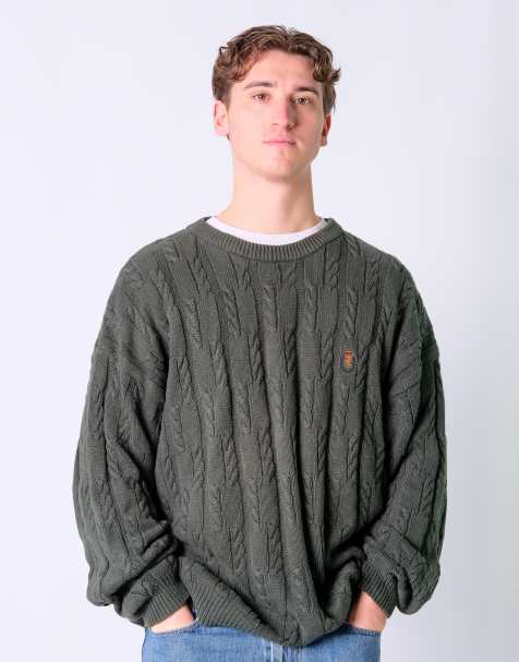 Vintage Chaps Ralph Lauren XL Knit Sweatshirt Dark Green - view 1