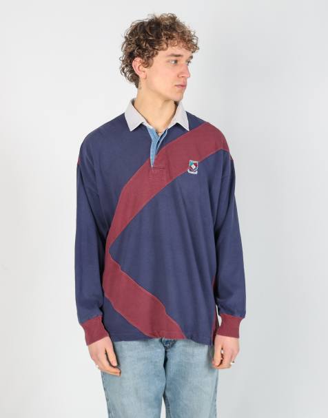 Vintage Chaps Ralph Lauren xl rugby sweatshirt in navy blue - view 1