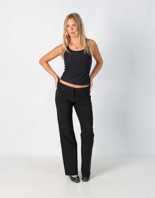 Vintage Charisma S formal trousers in black