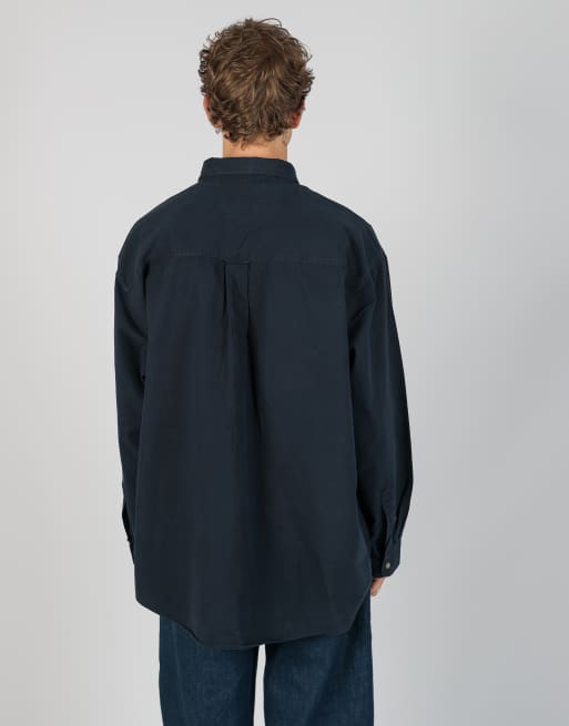 Vintage Chase Authentics xxl long sleeve shirt in navy blue, 3 of 4