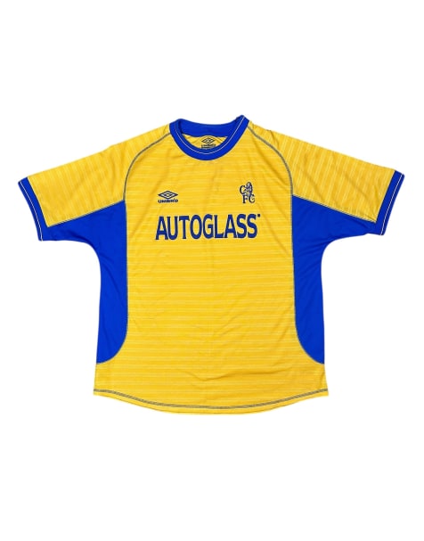 Vintage Chelsea 2000s Umbro Away Football Shirt size xl in yellow - view 1