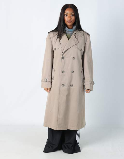 Vintage Christian Dior 12 trench coat in beige