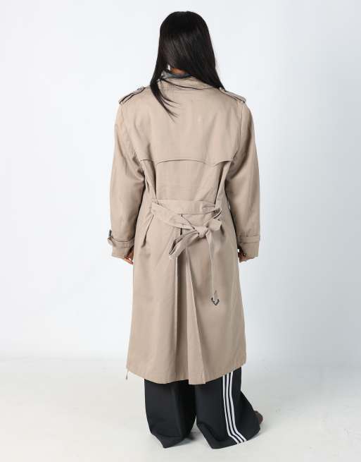 Vintage Christian Dior 12 trench coat in beige | ASOS