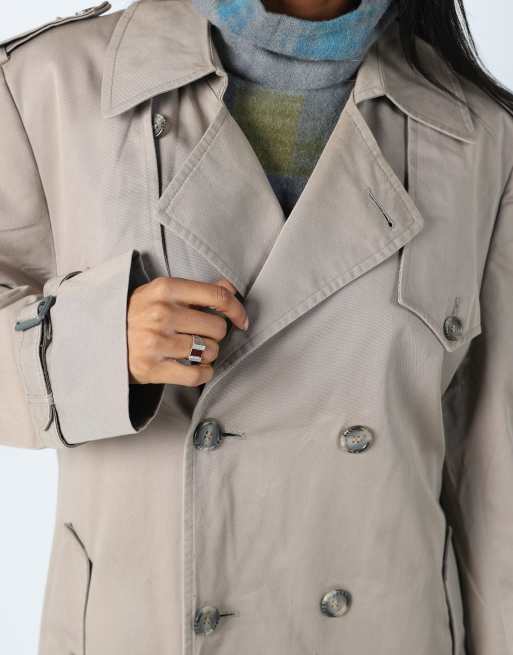 Vintage Christian Dior 12 trench coat in beige | ASOS