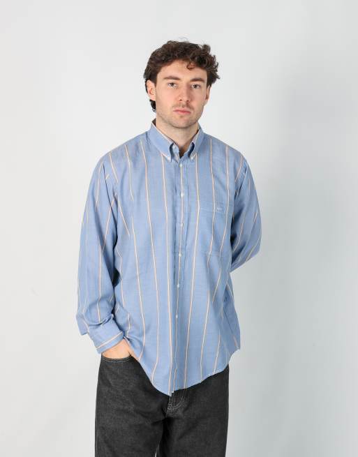 Vintage Christian Dior m long sleeve shirt in light blue