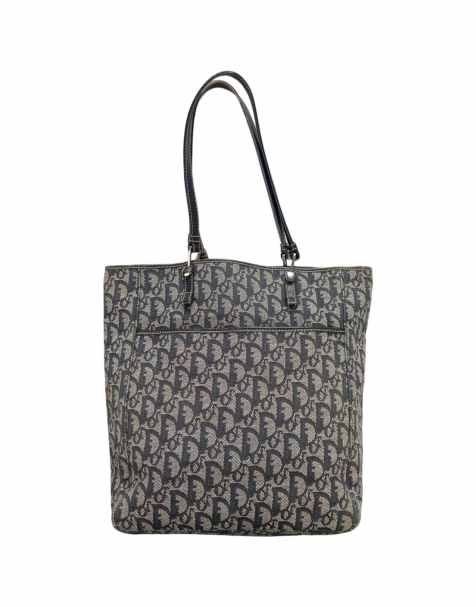 Vintage Christian Dior Monogram Shoulder Bag in Grey - view 1