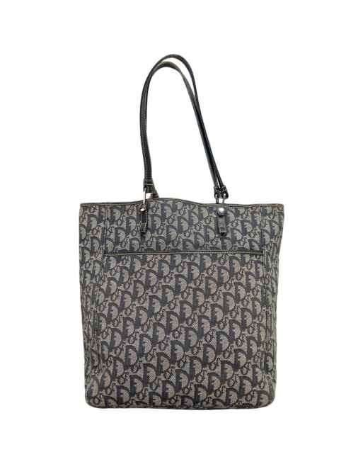 Vintage Christian Dior Monogram Shoulder Bag in Grey