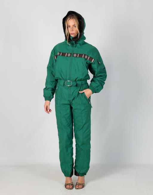 Vintage Ciesse Piumini S ski suit in dark green